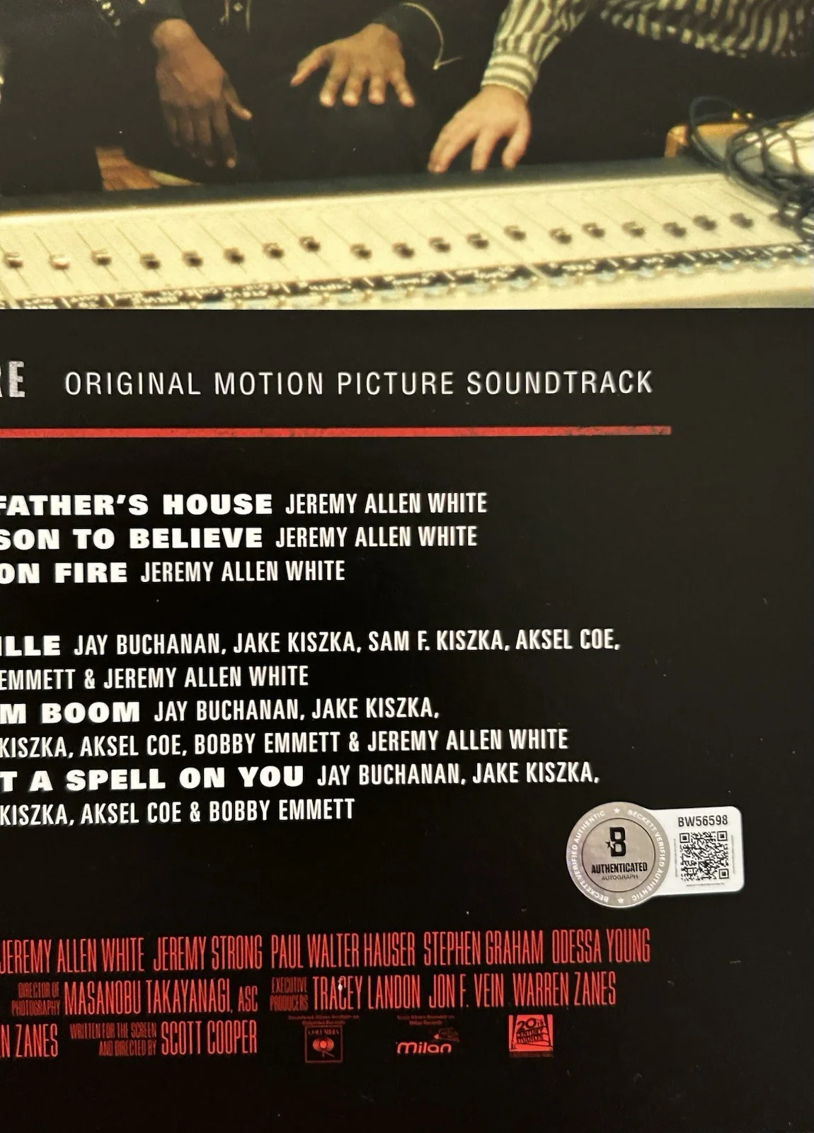 JEREMY ALLEN WHITE SIGNED SPRINGSTEEN DELIVER ME FROM NOWHERE VINYL BECKETT COA, image 5