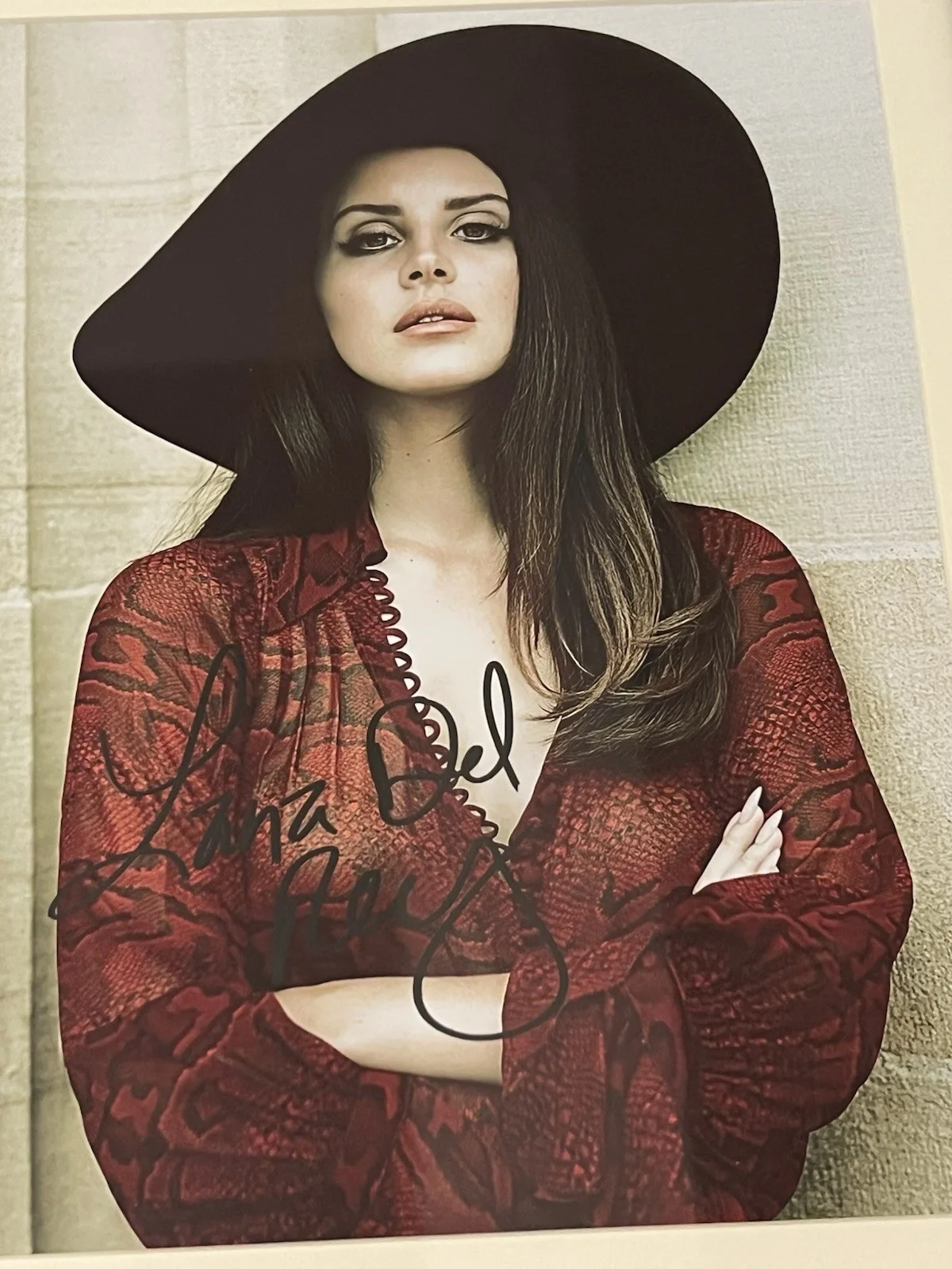 LANA DEL REY Autographed 8 X 11.5 signed Fully Framed photo, image 3