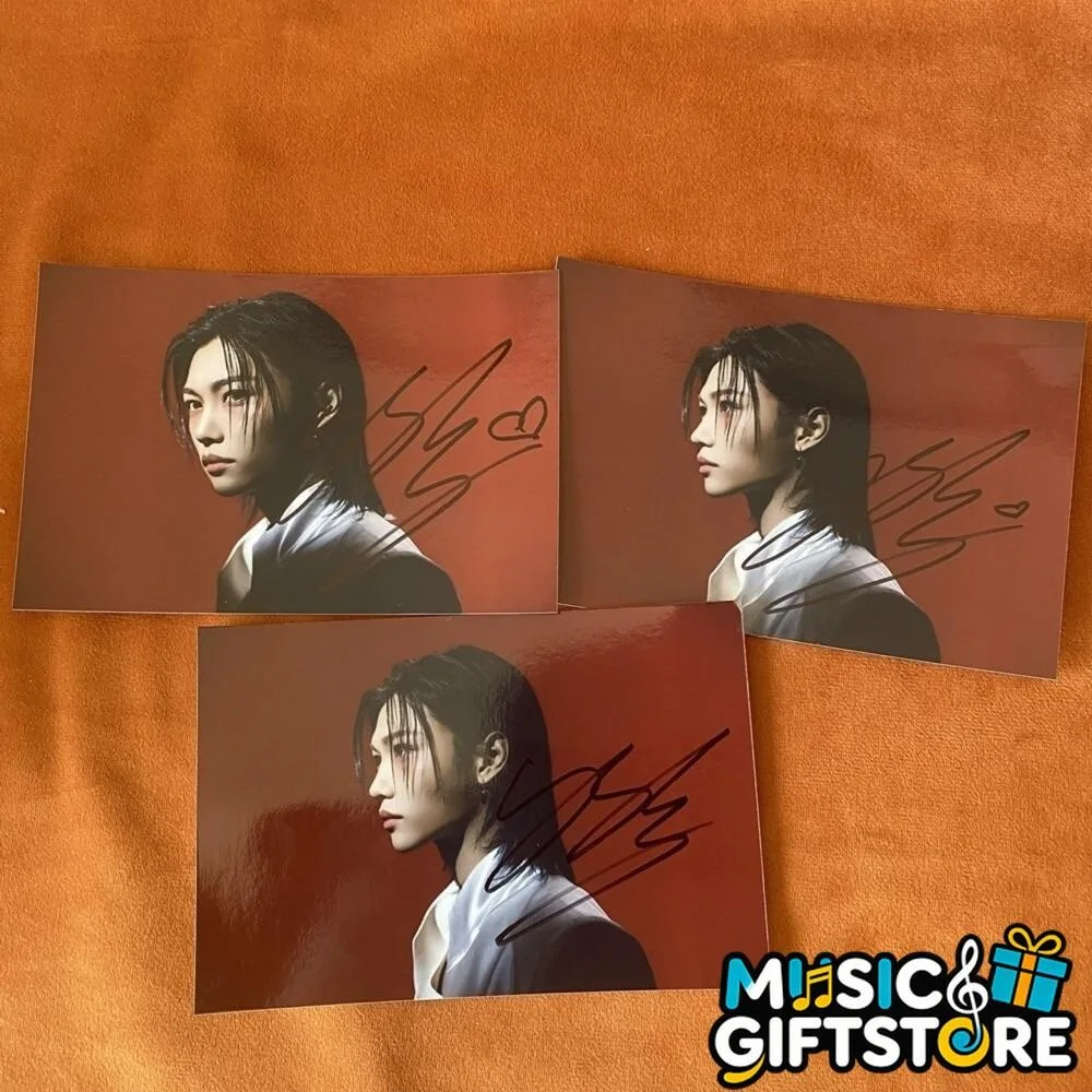 Stray Kids FELIX Felix Photo Autographed Signed K-POP Collection 4*6 2025A #MUGS, изображение 2