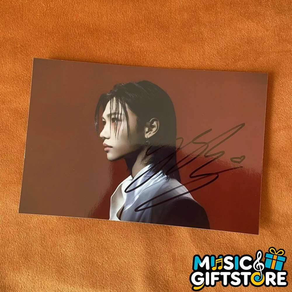 Stray Kids FELIX Felix Photo Autographed Signed K-POP Collection 4*6 2025A #MUGS, изображение 3