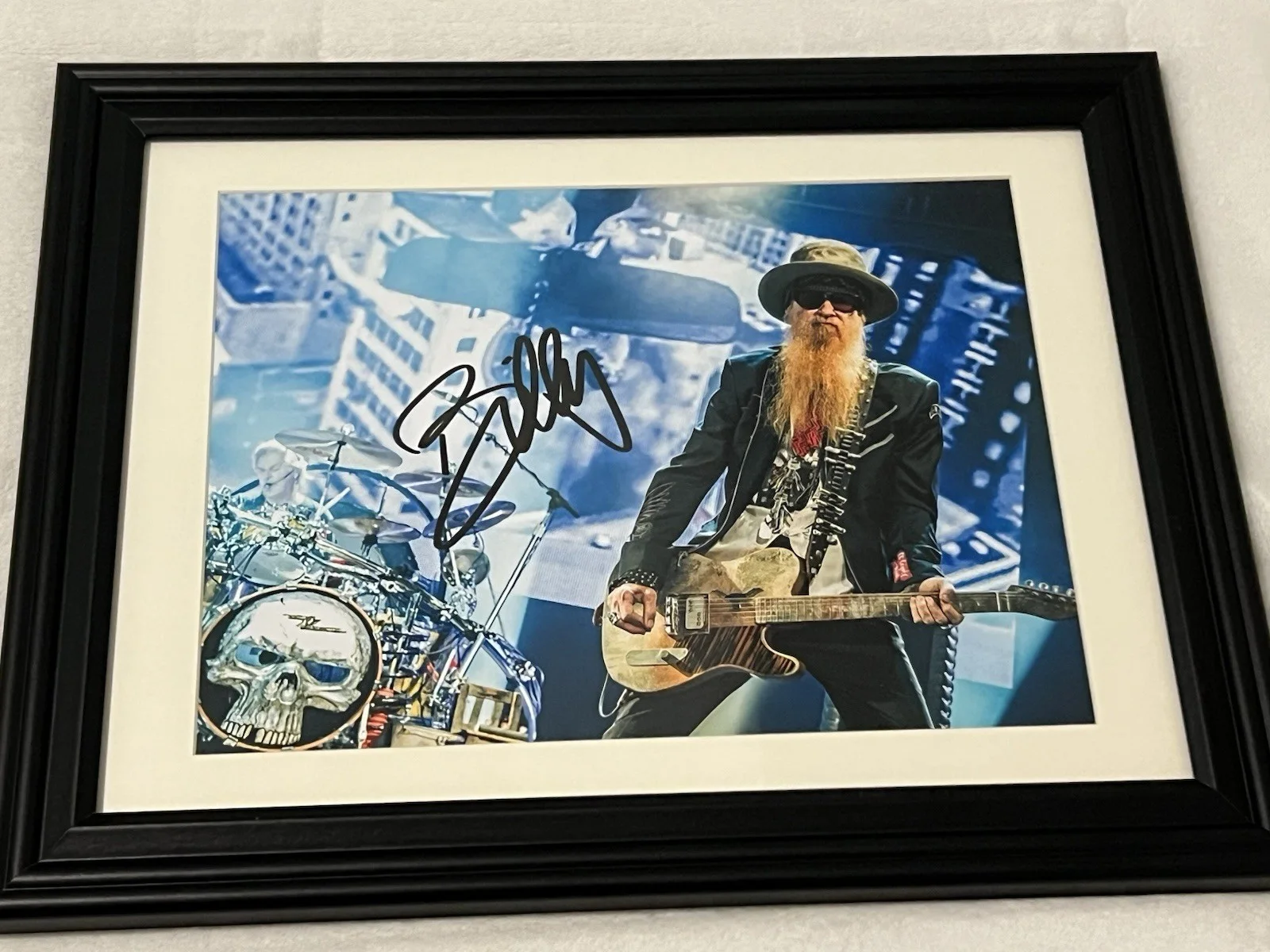 BILLY GIBBONS ZZ TOP Autographed 8 X 11.5 signed photo Rock Guitar Legend, image 2