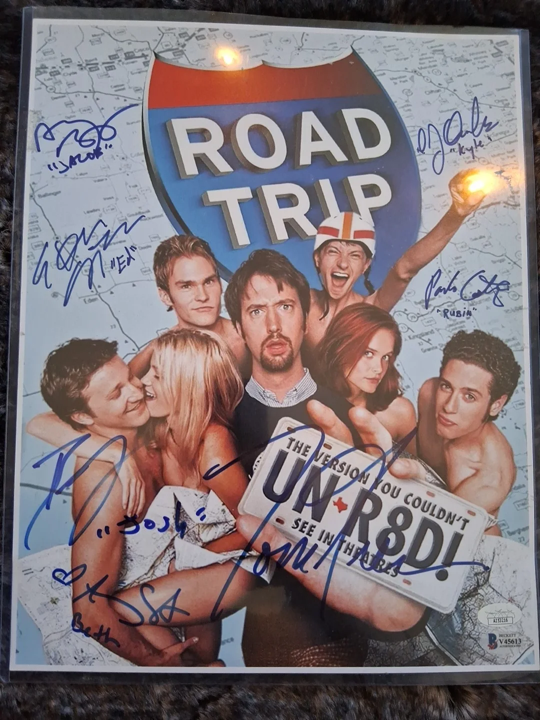 Tom Greene Breckin Meyer — Road Trip Movie Cast Autographed & Authenticated By Beckett Witnessed, изображение 2