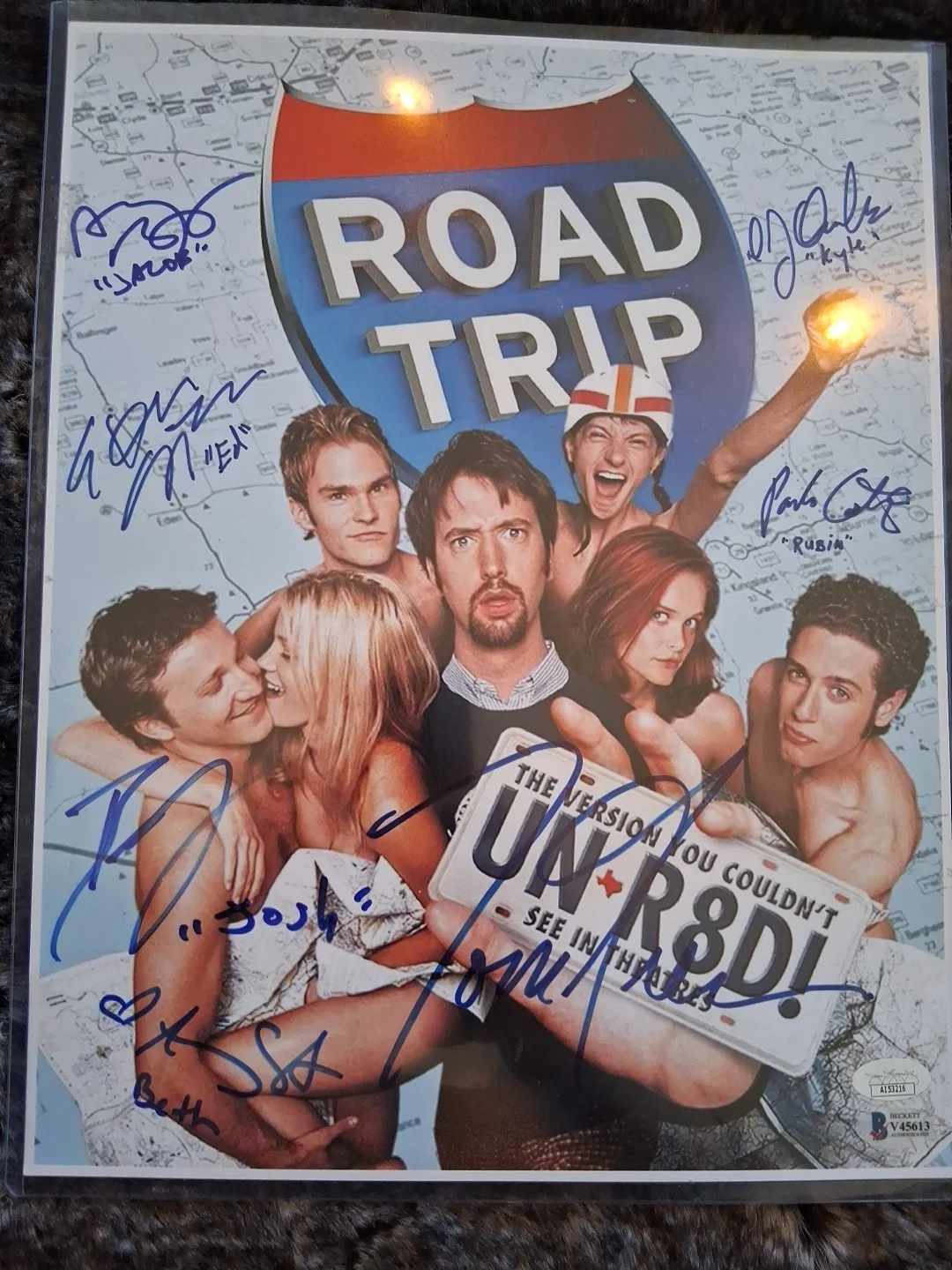 Tom Greene Breckin Meyer — Road Trip Movie Cast Autographed & Authenticated By Beckett Witnessed, изображение 3