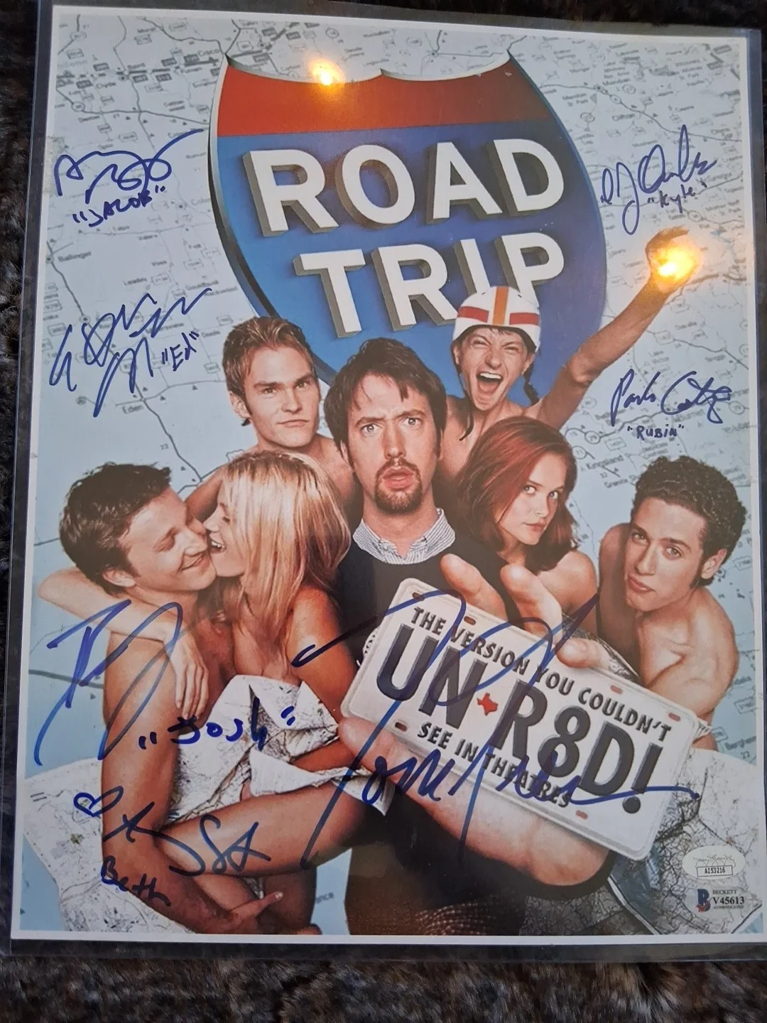 Tom Greene Breckin Meyer — Road Trip Movie Cast Autographed & Authenticated By Beckett Witnessed, изображение 4