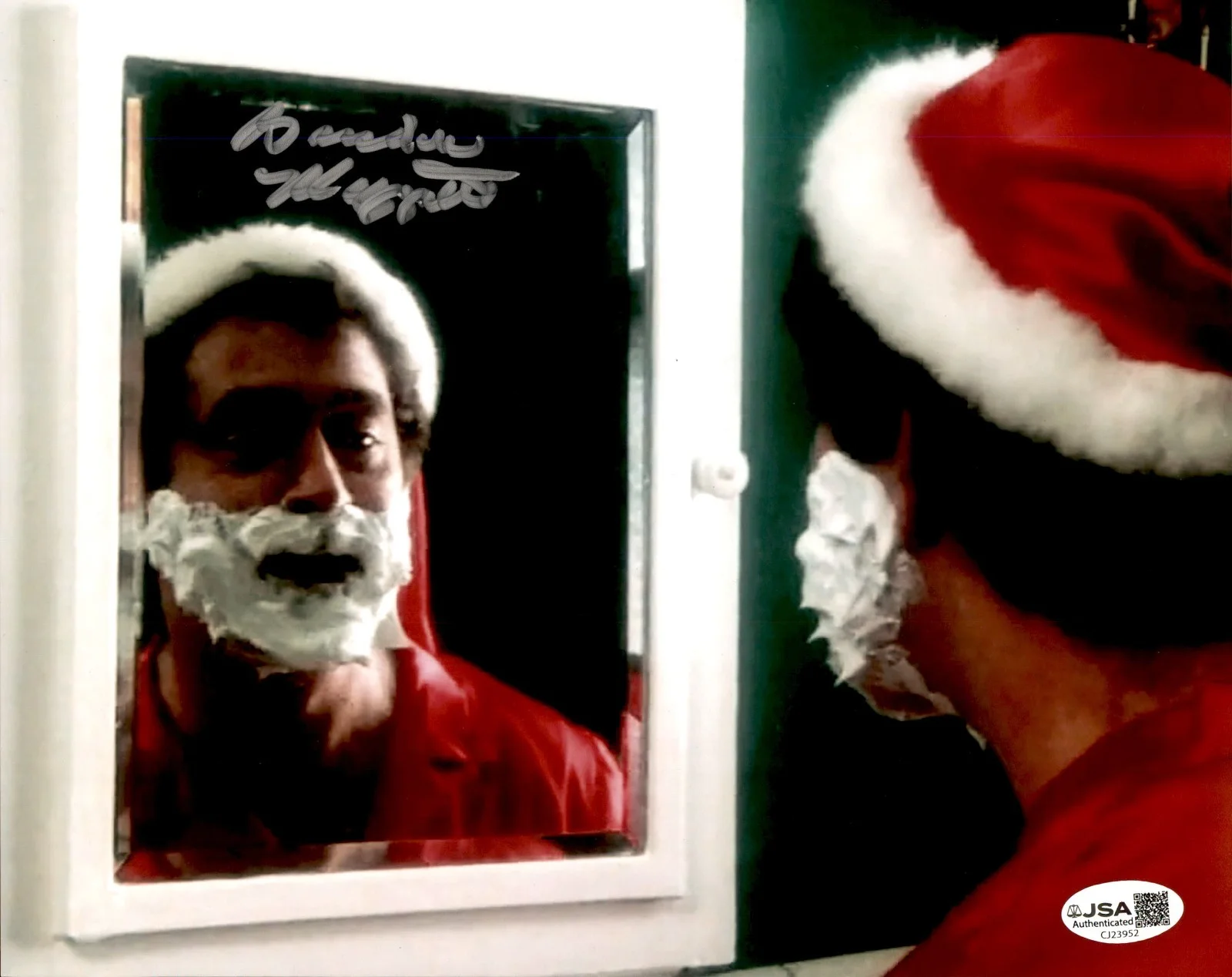 Brandon Maggart — Brandon Maggart Signed Christmas Evil Harry Stanling 8x10 Photo #1 JSA COA