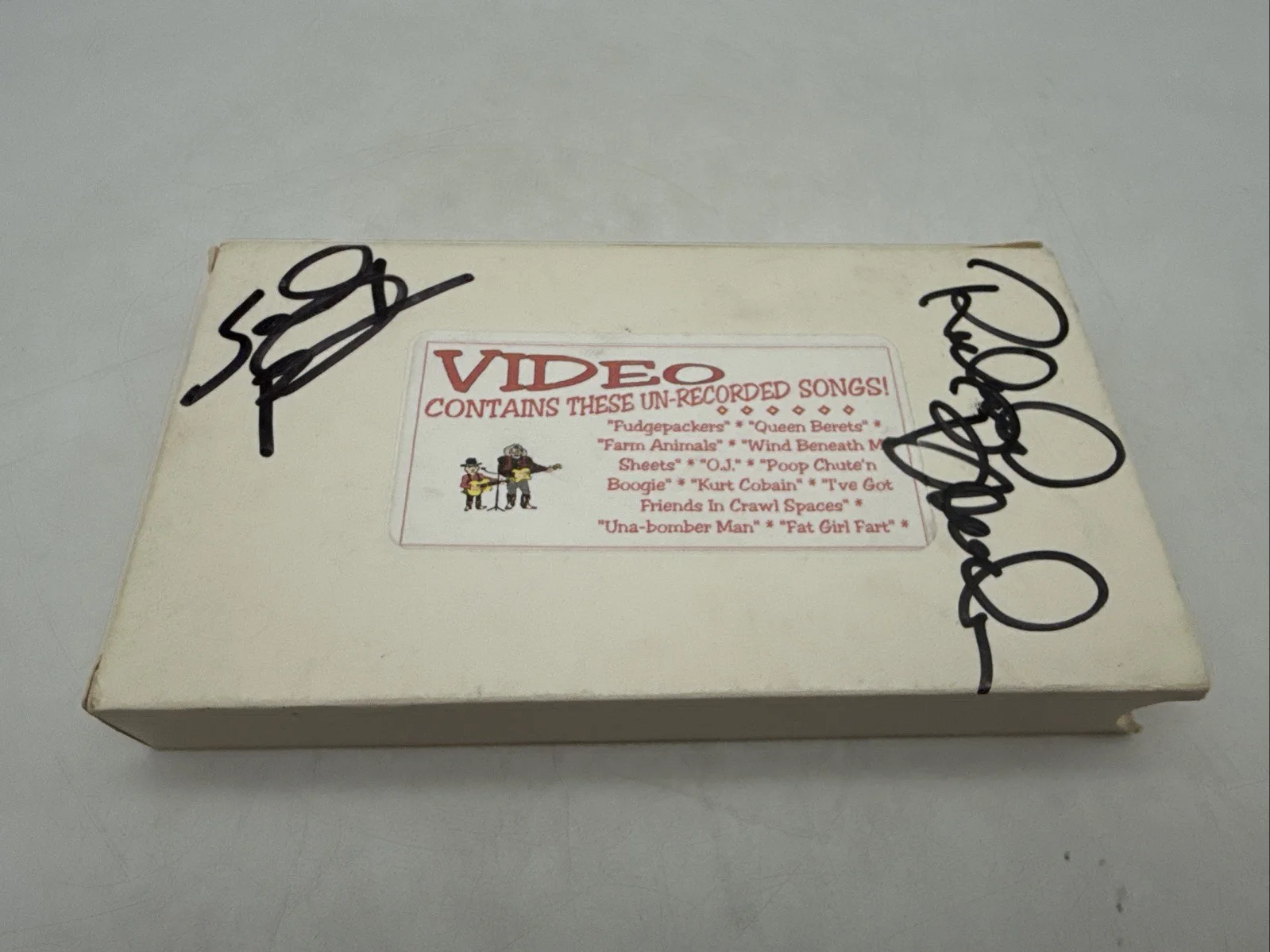 Pinkard, Bowden — Pinkard & Bowden Signed Live At Charlie Goodnights Unedited VHS 11/96 Autographs, изображение 2