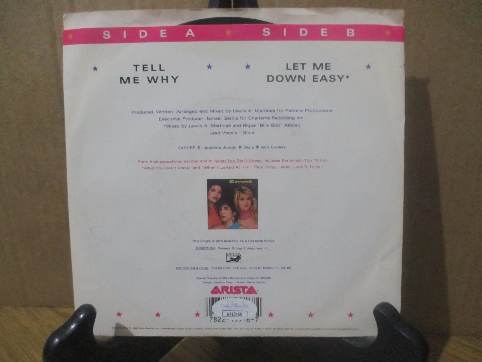 EXPOSE JSA CERTIFIED AUTHENTIC AUTOGRAPHED/SIGNED TELL ME WHY VINYL 45 RECORD, image 4