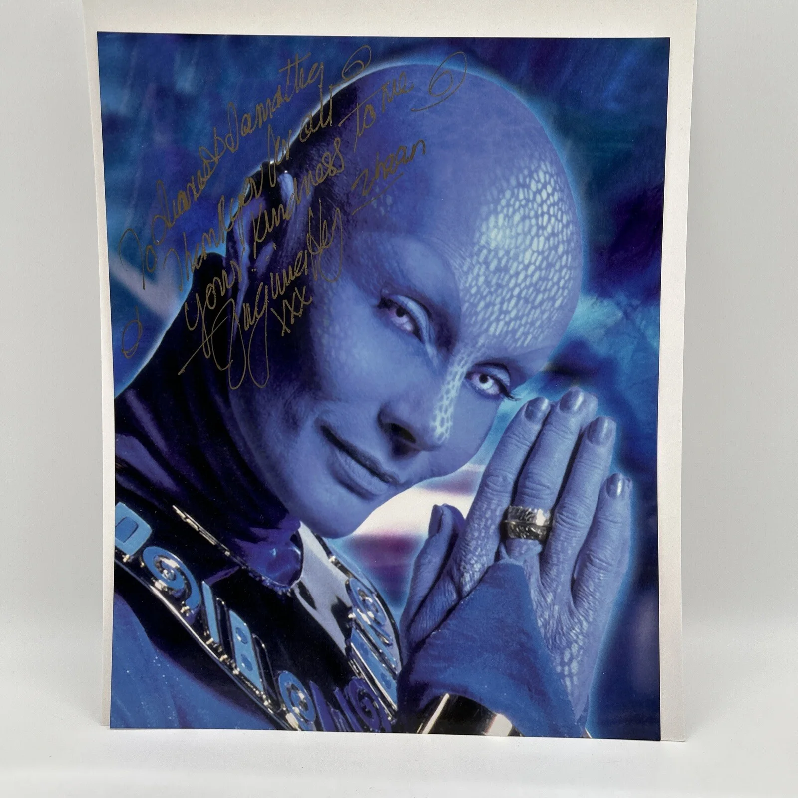 Virginia Hey — Virginia Hey Farscape Autographed 8x10 Color Photo SIGNED