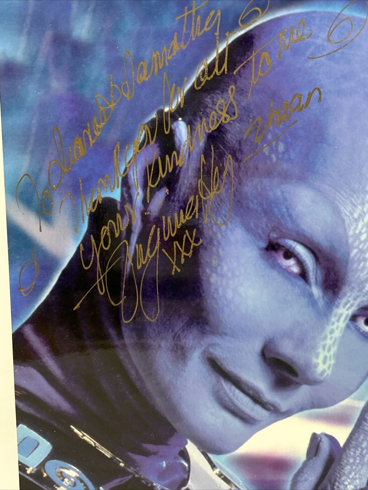 Virginia Hey — Virginia Hey Farscape Autographed 8x10 Color Photo SIGNED, изображение 4