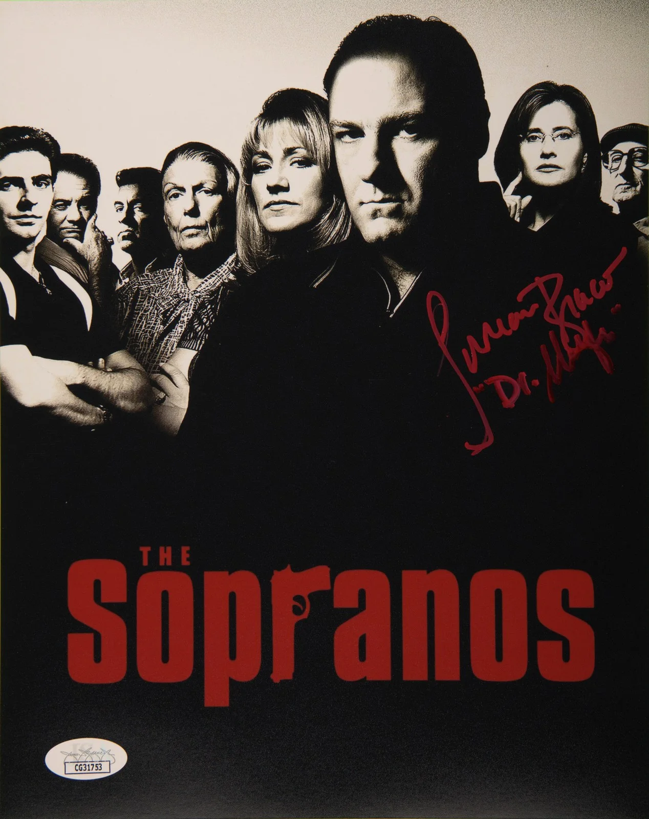 Lorraine Bracco — Lorraine Bracco Signed 8x10 Photo as Dr. Melfi The Sopranos JSA Private Signing, изображение 2