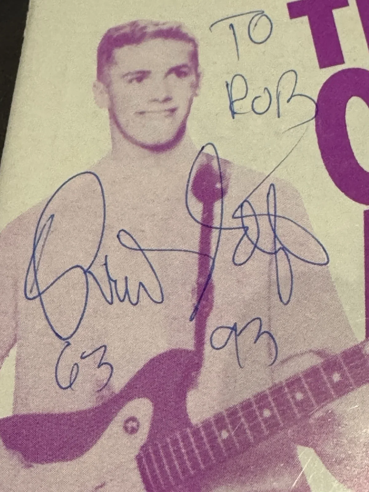 Brian Setzer Signed Program 1993 Classic American Guitar Show, image 2