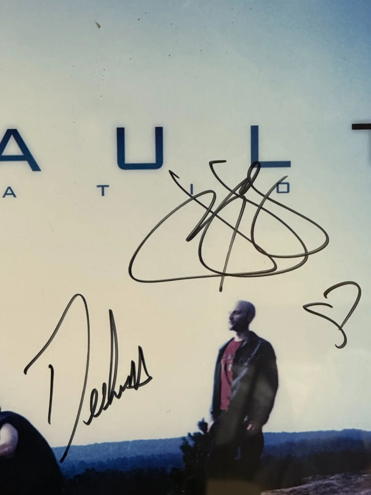 Default Signed “Elocation” Promo Poster Framed 29” x 23.25” w/ LOA, image 3