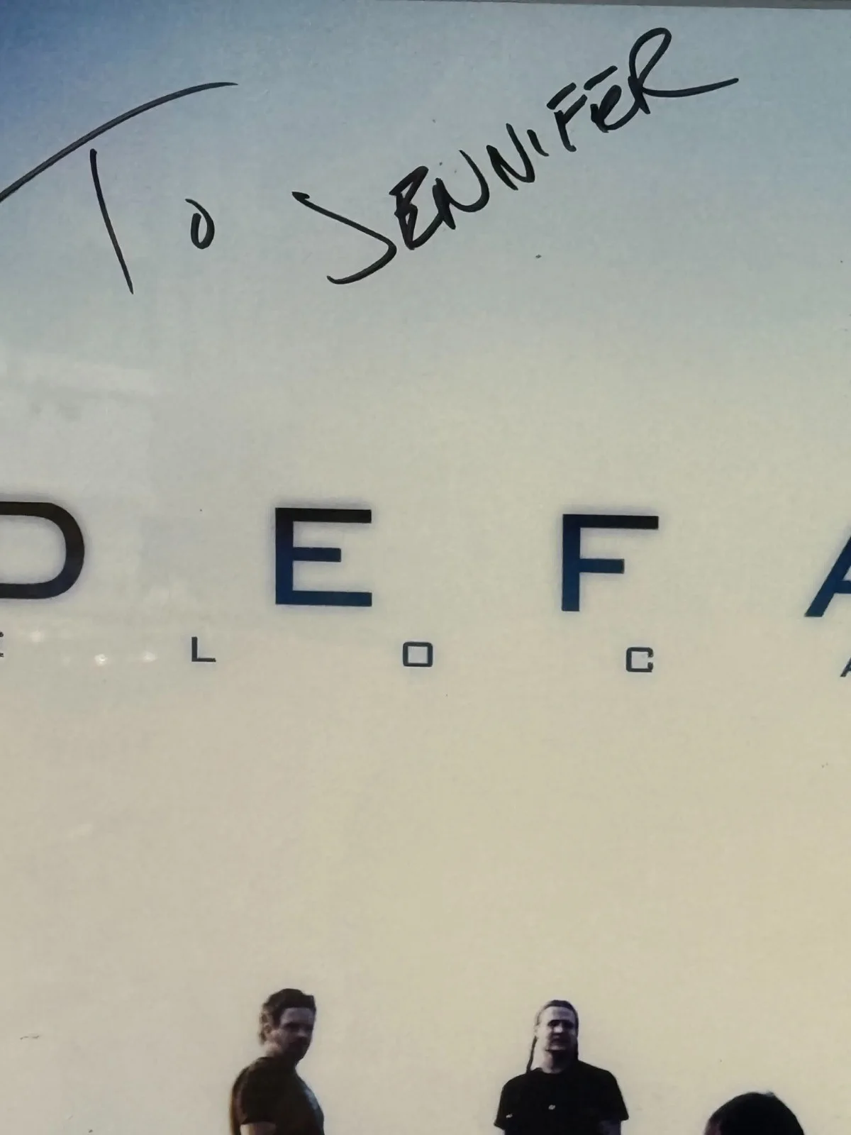 Default Signed “Elocation” Promo Poster Framed 29” x 23.25” w/ LOA, image 4