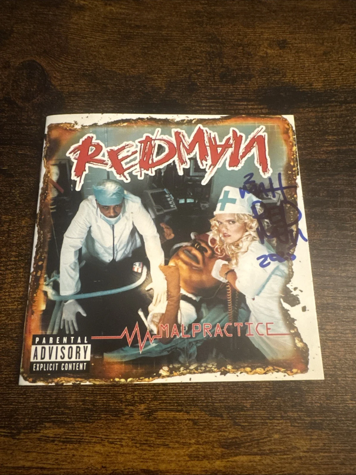 REDMAN SIGNED Malpractice Cd Booklet hip Hop How High, image 4