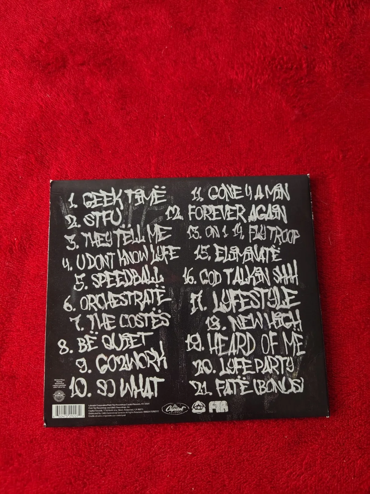YEAT SIGNED LYFESTYLE CD AUTOGRAPH RAPPER MUSIC GEEK TIME RARE INSERT BECKETT, изображение 5
