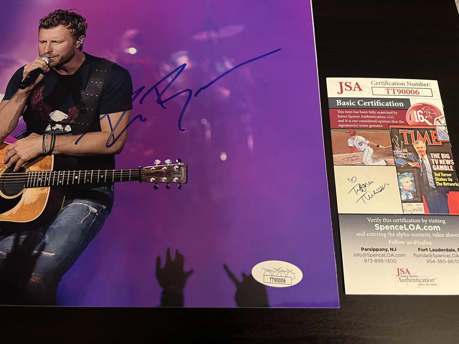DIERKS BENTLEY SIGNED 8X10 PHOTO AUTOGRAPH JSA AUTH COA COUNTRY, изображение 2