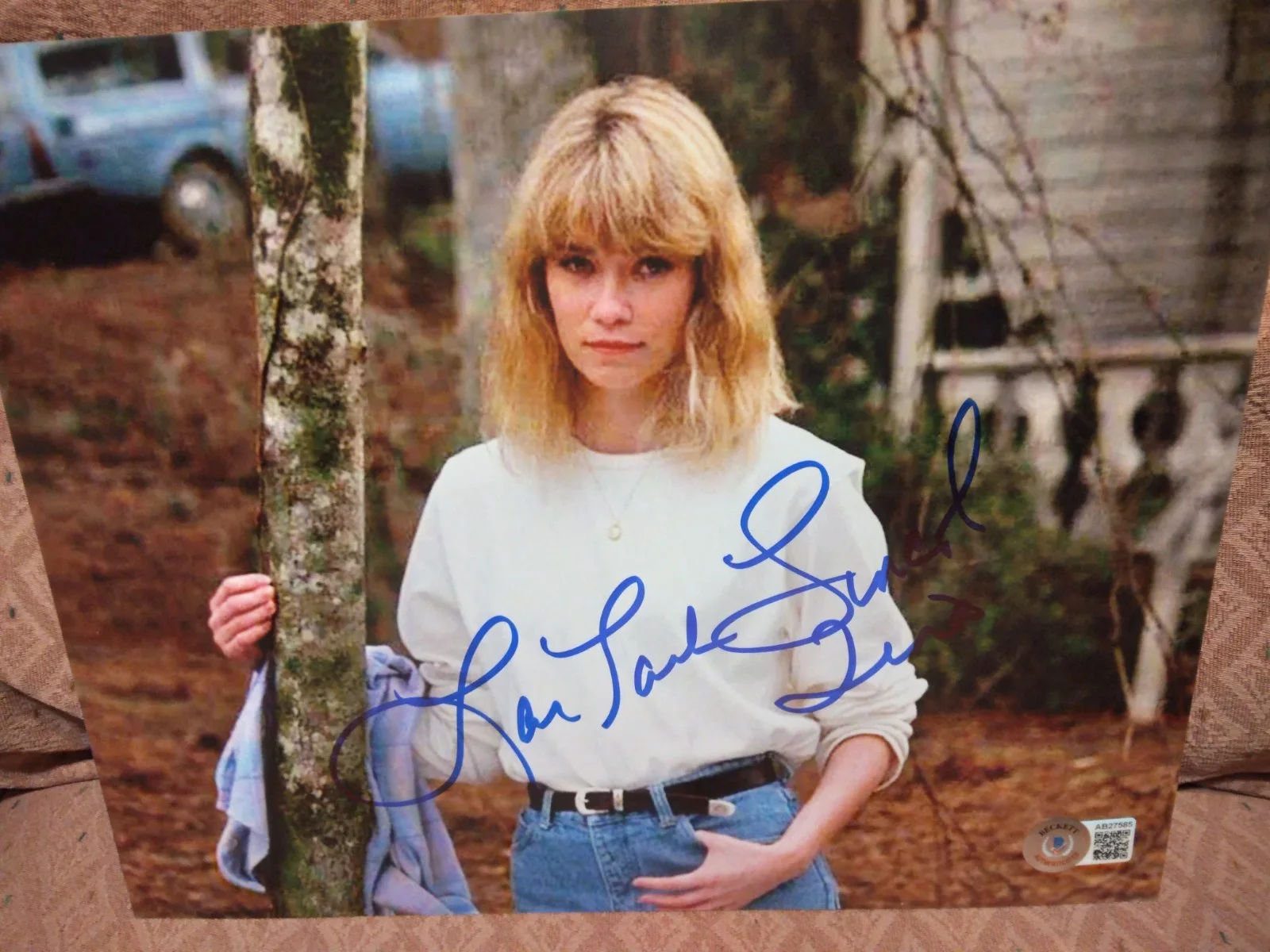 Lar Park Lincoln — Lar Park Lincoln Friday the 13th Autographed Signed 8x10 Photo Scream Queen BAS
