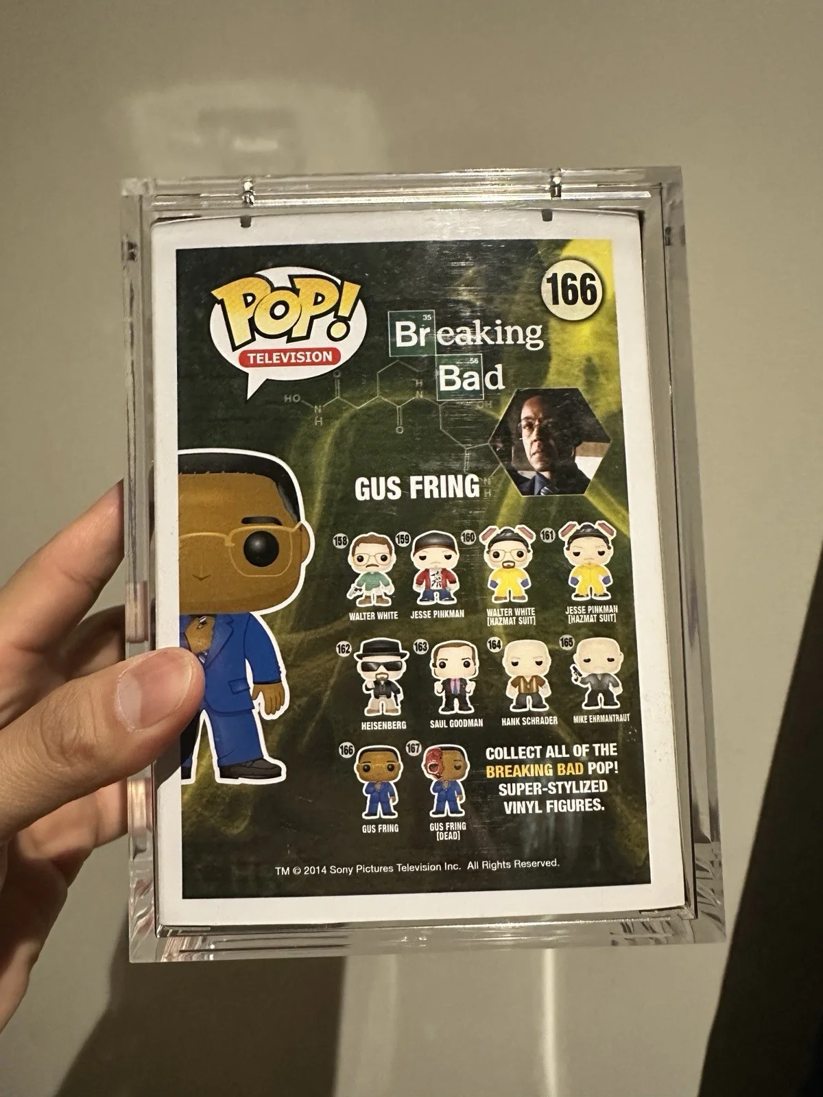 Breaking Bad - Gus Fring Funko Pop Signed by Giancarlo Esposito #166 POP ARMOR, image 2