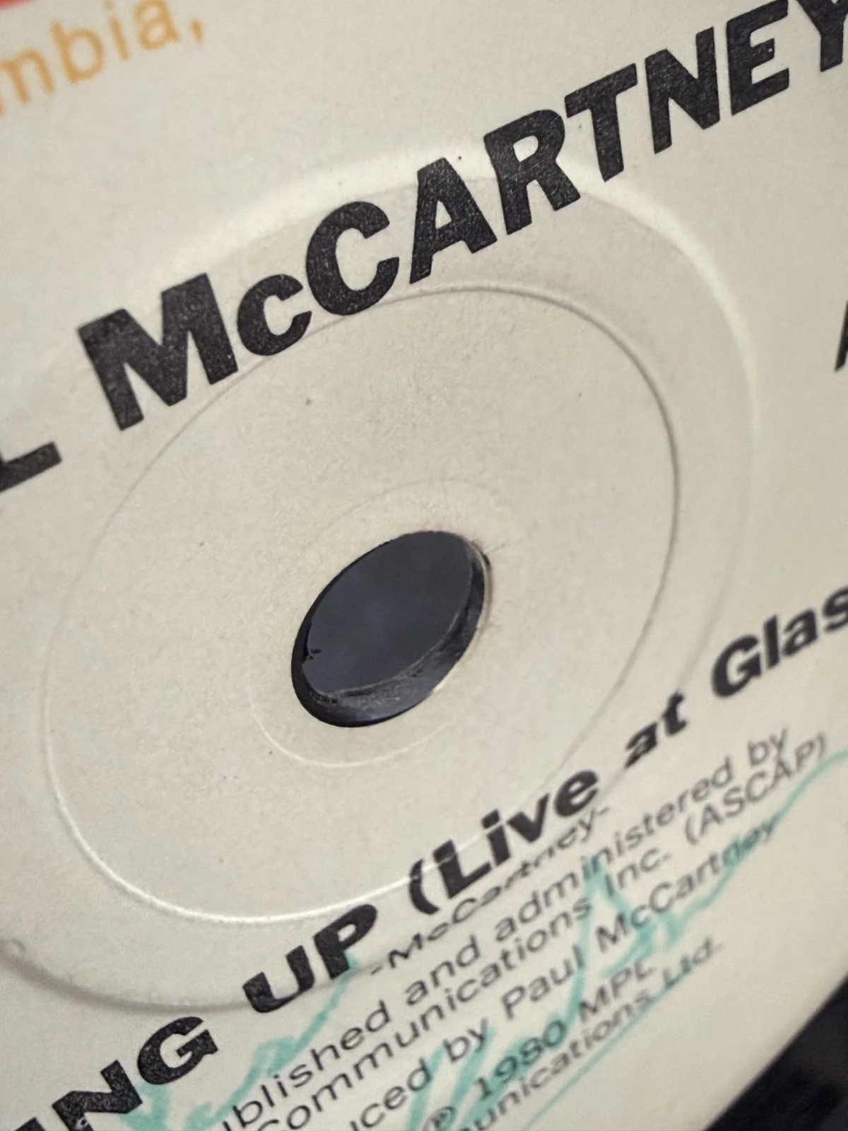 Paul McCartney Signed Columbia Demo Record 'Coming Up (Live at Glasgow)' (1980), image 4