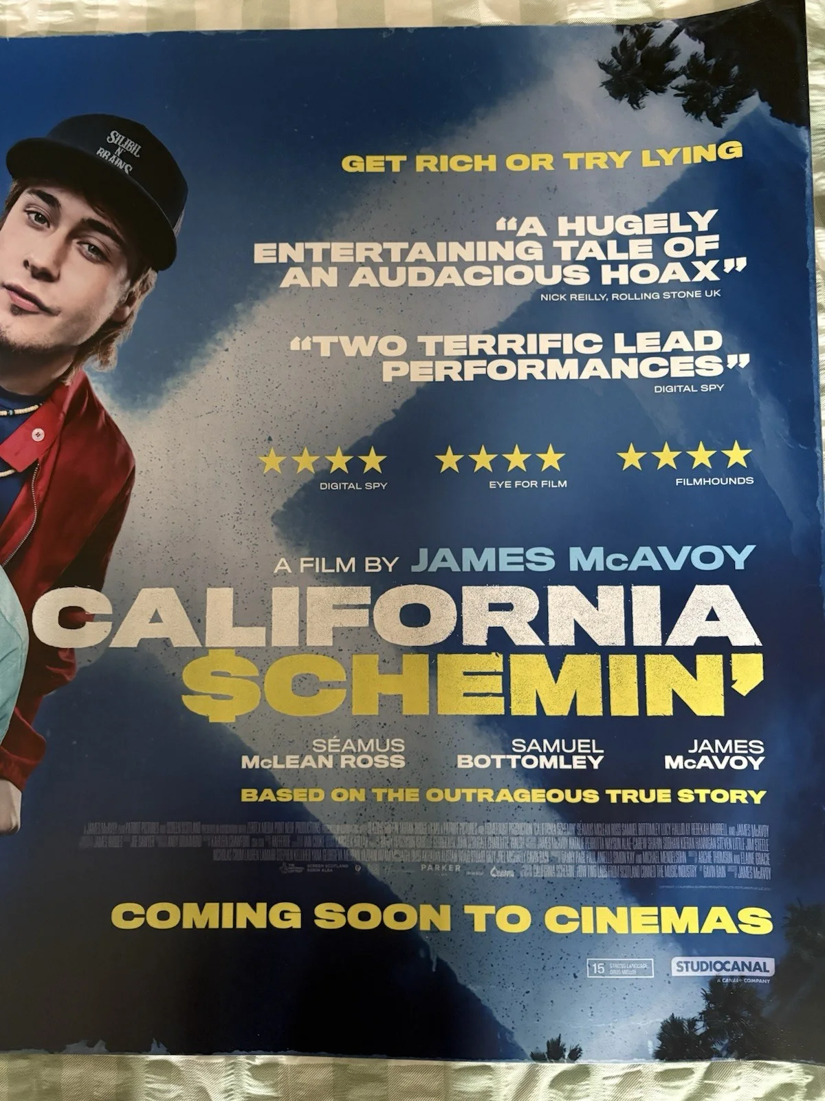 California Schemin' – UK Quad Cinema Poster, изображение 2