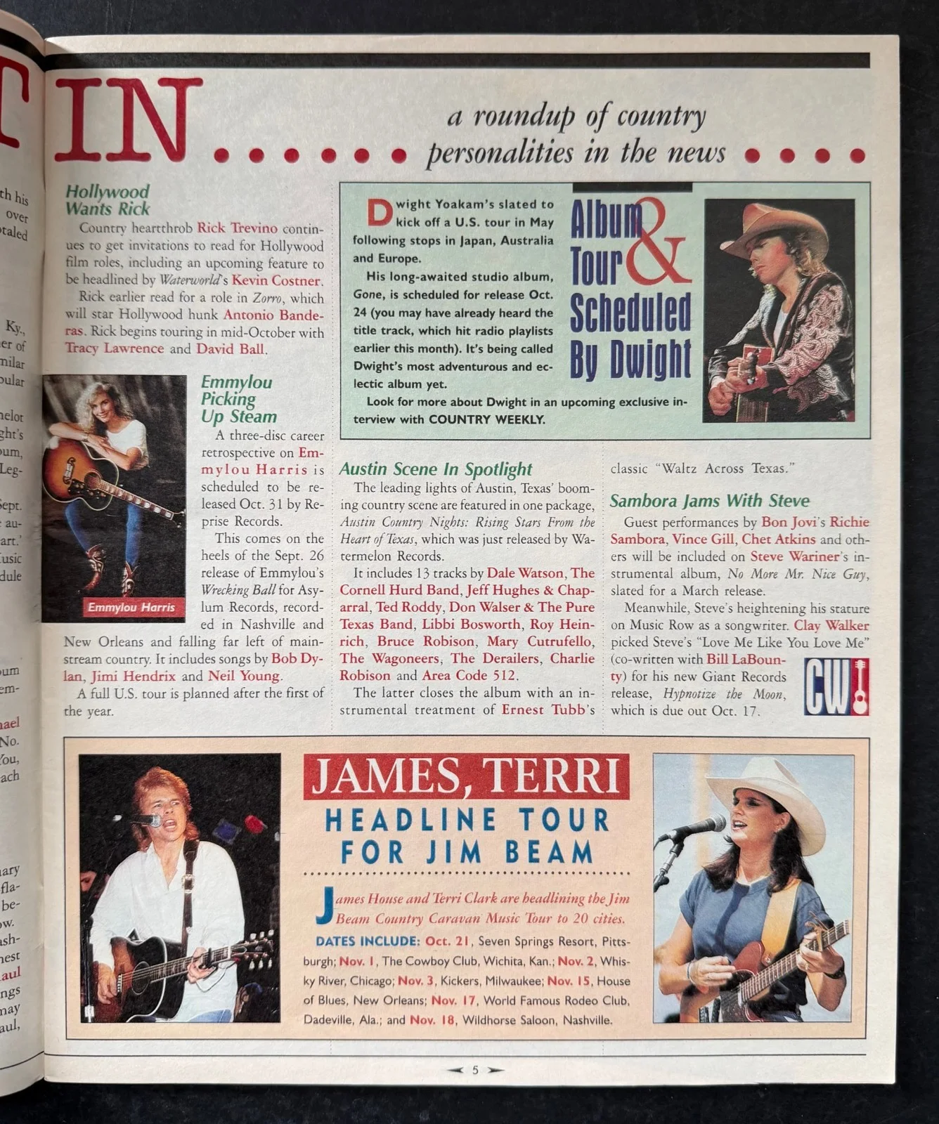 1995 Martina McBride Signed Autographed Country Weekly Magazine Music Singer, image 3