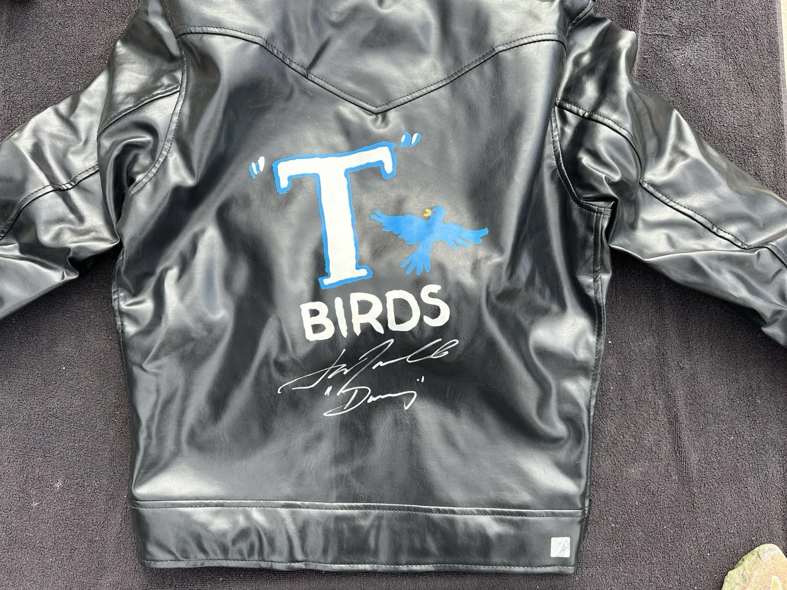 John Travolta — John Travolta Signed Autographed Grease T-Birds Jacket ASI COA "Danny Zuko", image 2