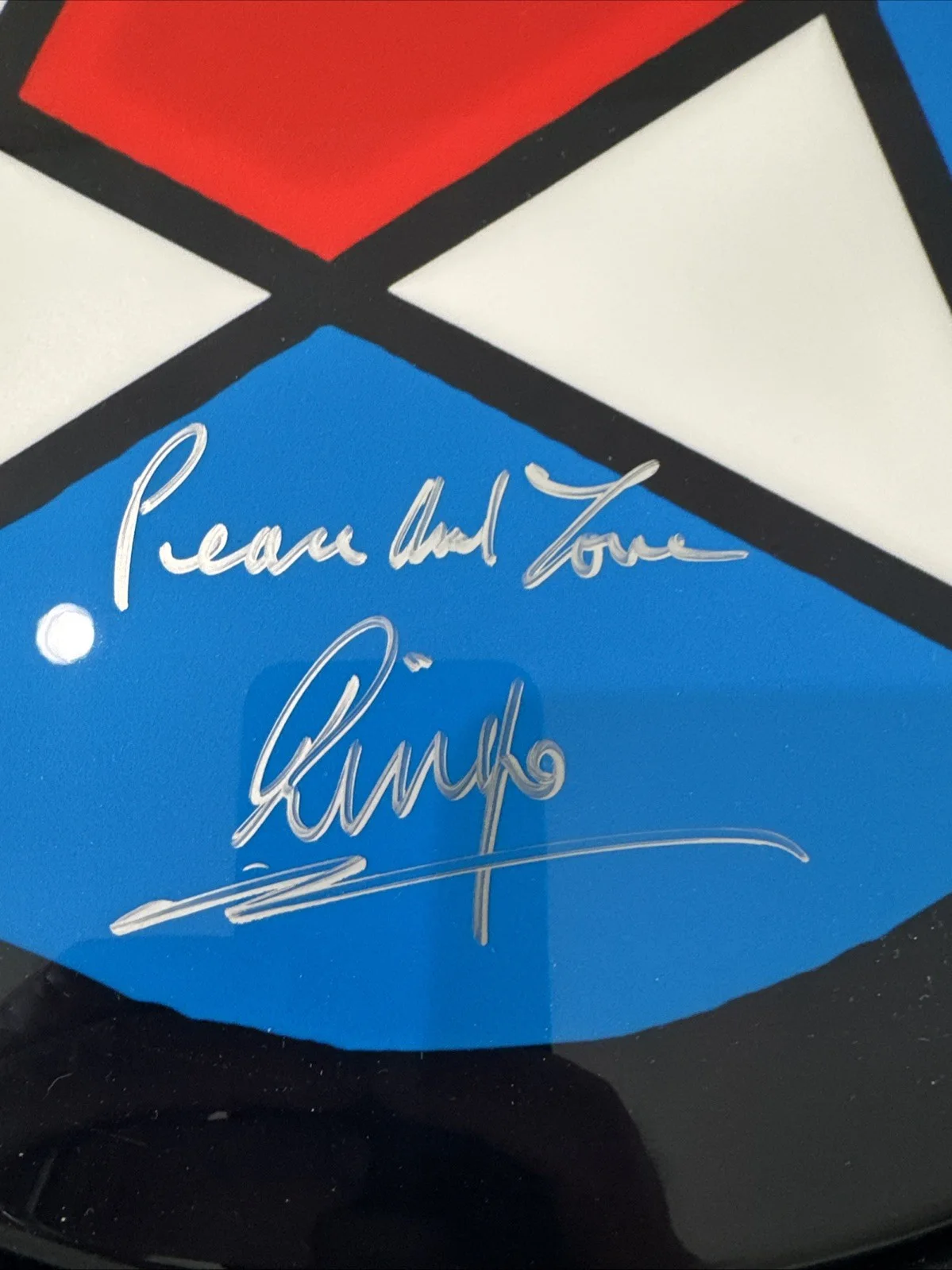 Ringo Starr Signed Snare Drum , Drumsticks, 45 Rpm Record ,card Package Beatles, изображение 2