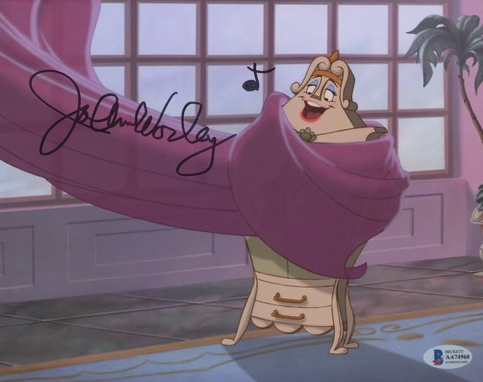 Jo Anne Worley — Jo Anne Worley Signed "Beauty and the Beast" 8x10 Photo w/Hand-Drawn Sketch BAS