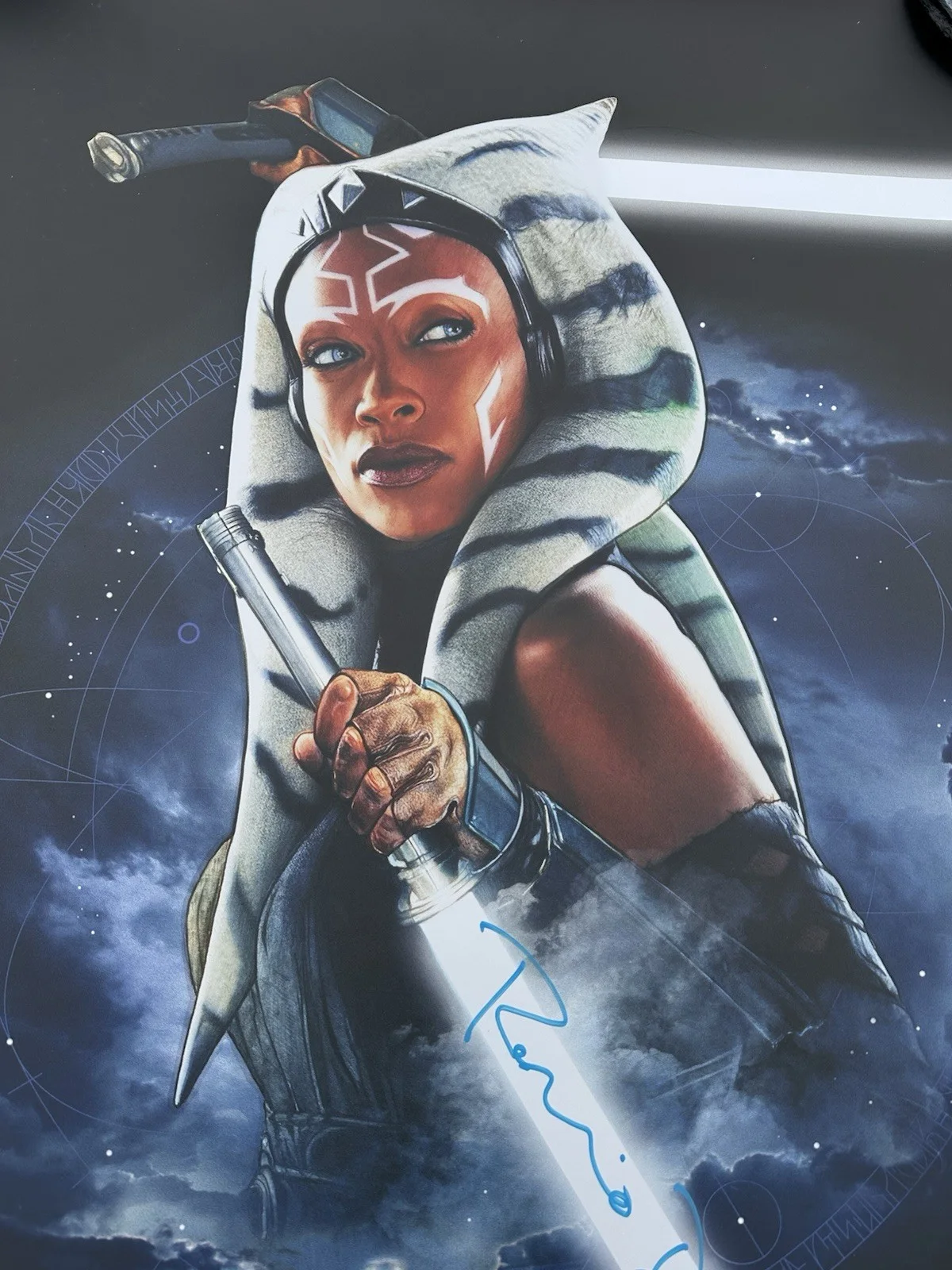 Rosario Dawson — Rosario Dawson Autographed Star Wars Ahsoka by Greg Ruth 24x36 Ltd Ed Print /15, image 2