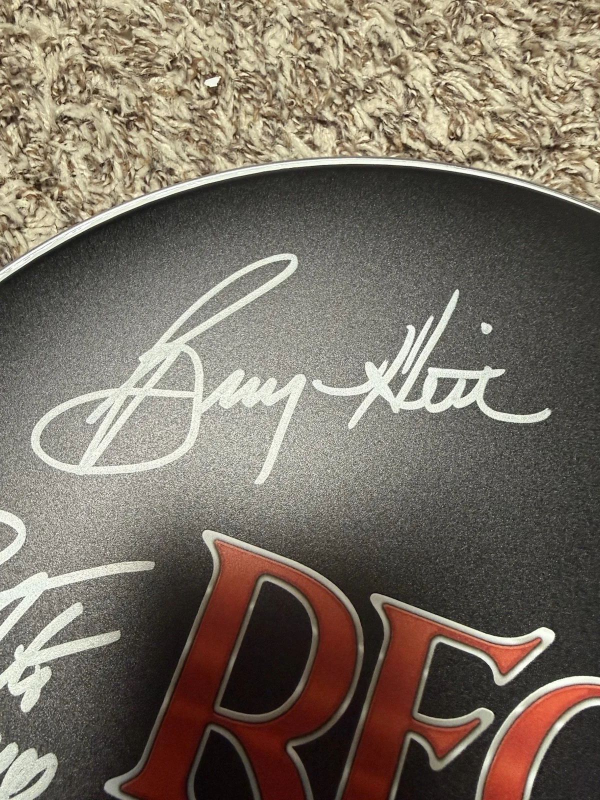 Evans Drumhead REO Speedwagon Signed Original Autographed Music Memorabilia, image 2