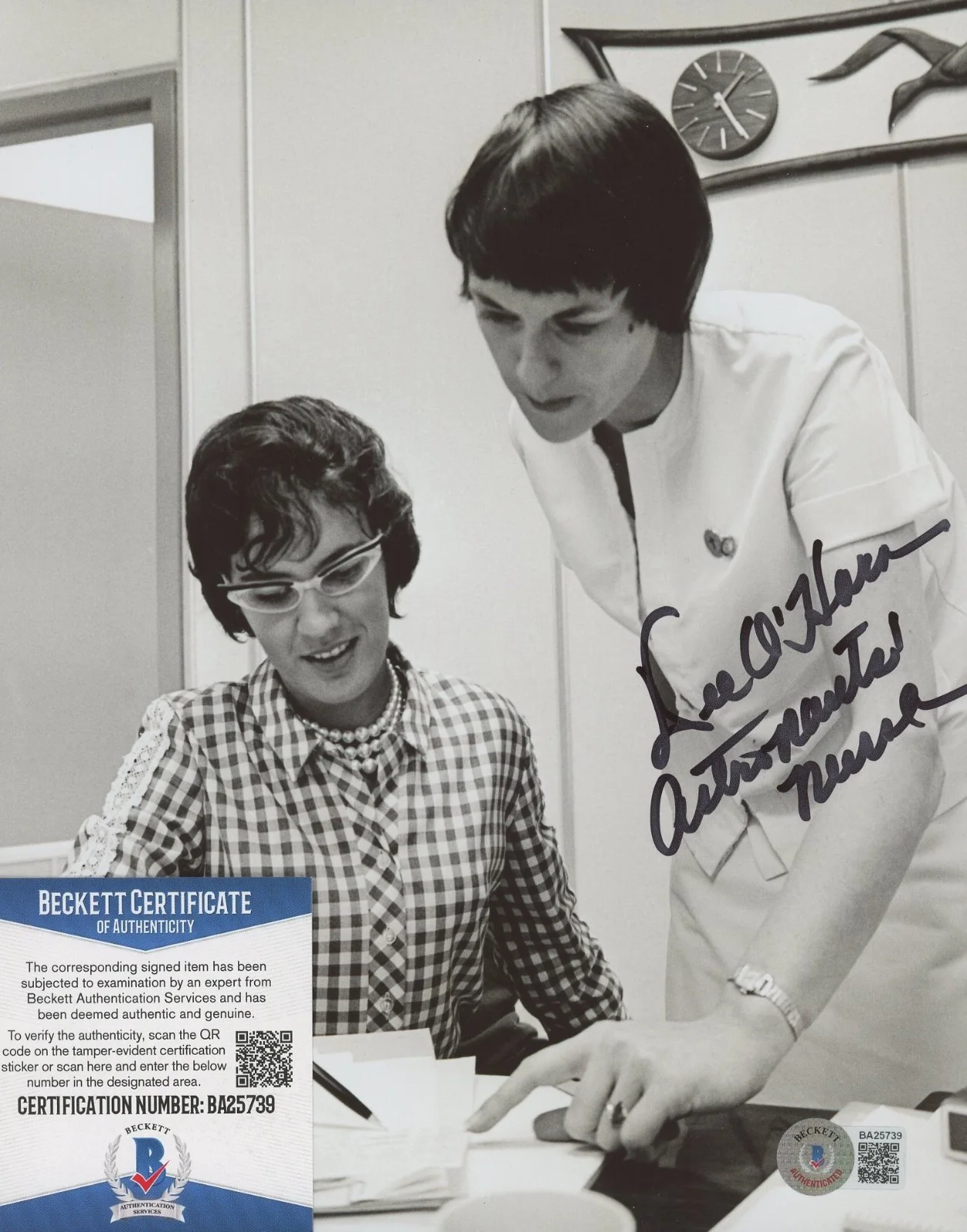 Dee O'Hara — Dee O'Hara Signed NASA 8x10 Photo Inscribed "Astronaut Nurse" (Beckett), image 2