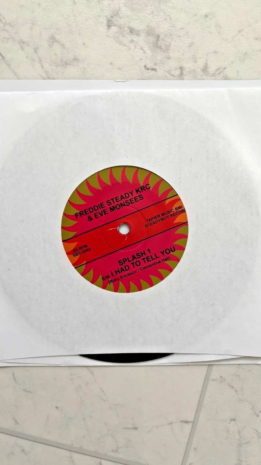 Freddie Steady Sing the Songs of Clementine Hall 13th Floor Elevators 7 " Vinyl, image 3