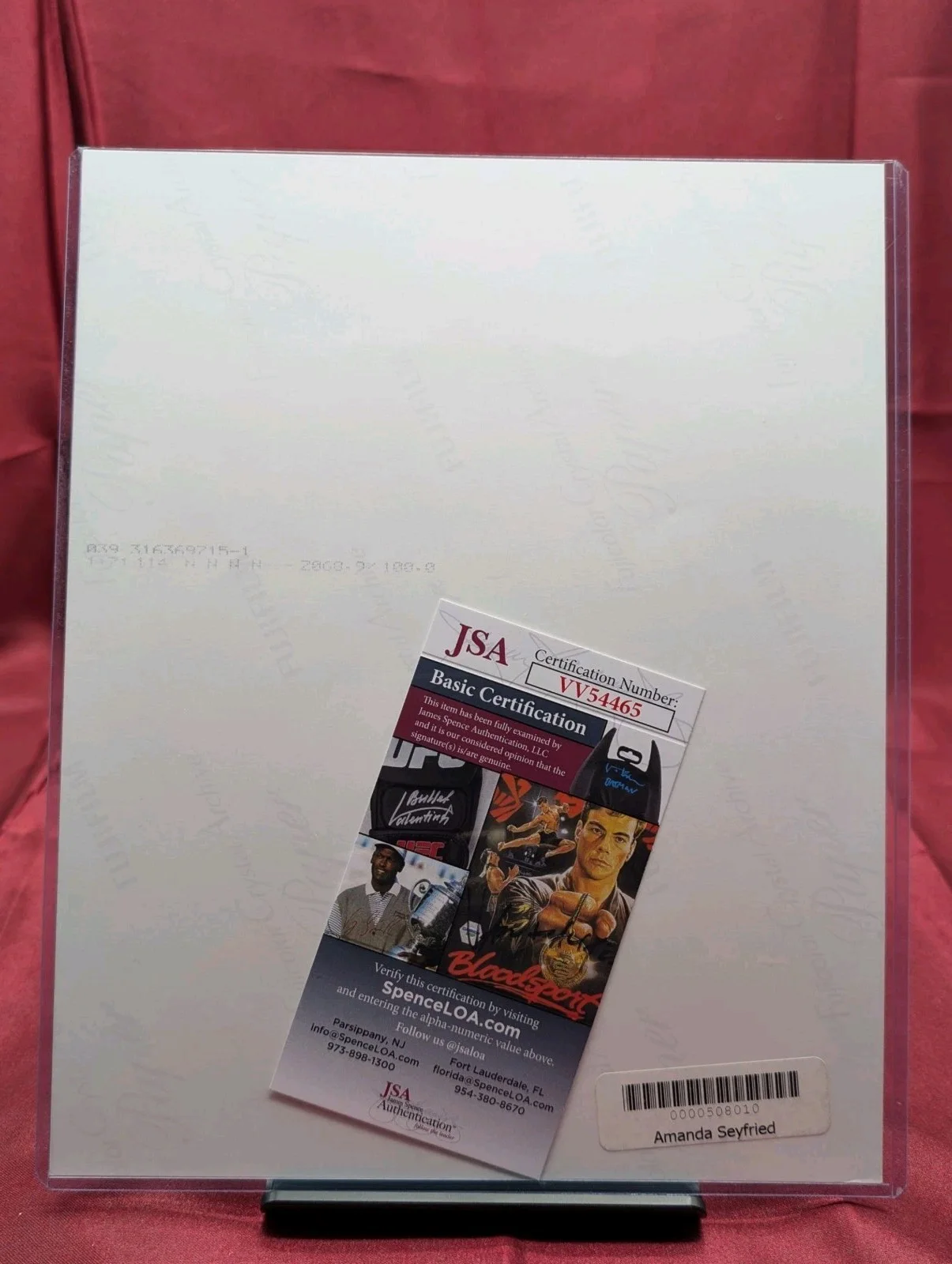 AMANDA SEYFRIED Autograph Hand SIGNED 8x10 PHOTO JSA CERTIFIED AUTHENTIC VV54465, изображение 2
