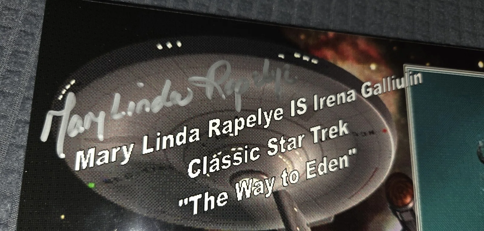 Mary Linda Rapelye — Original Star Trek Mary Linda Rapelye Signed 8x10 Color Photo Irena Galliuin, изображение 2