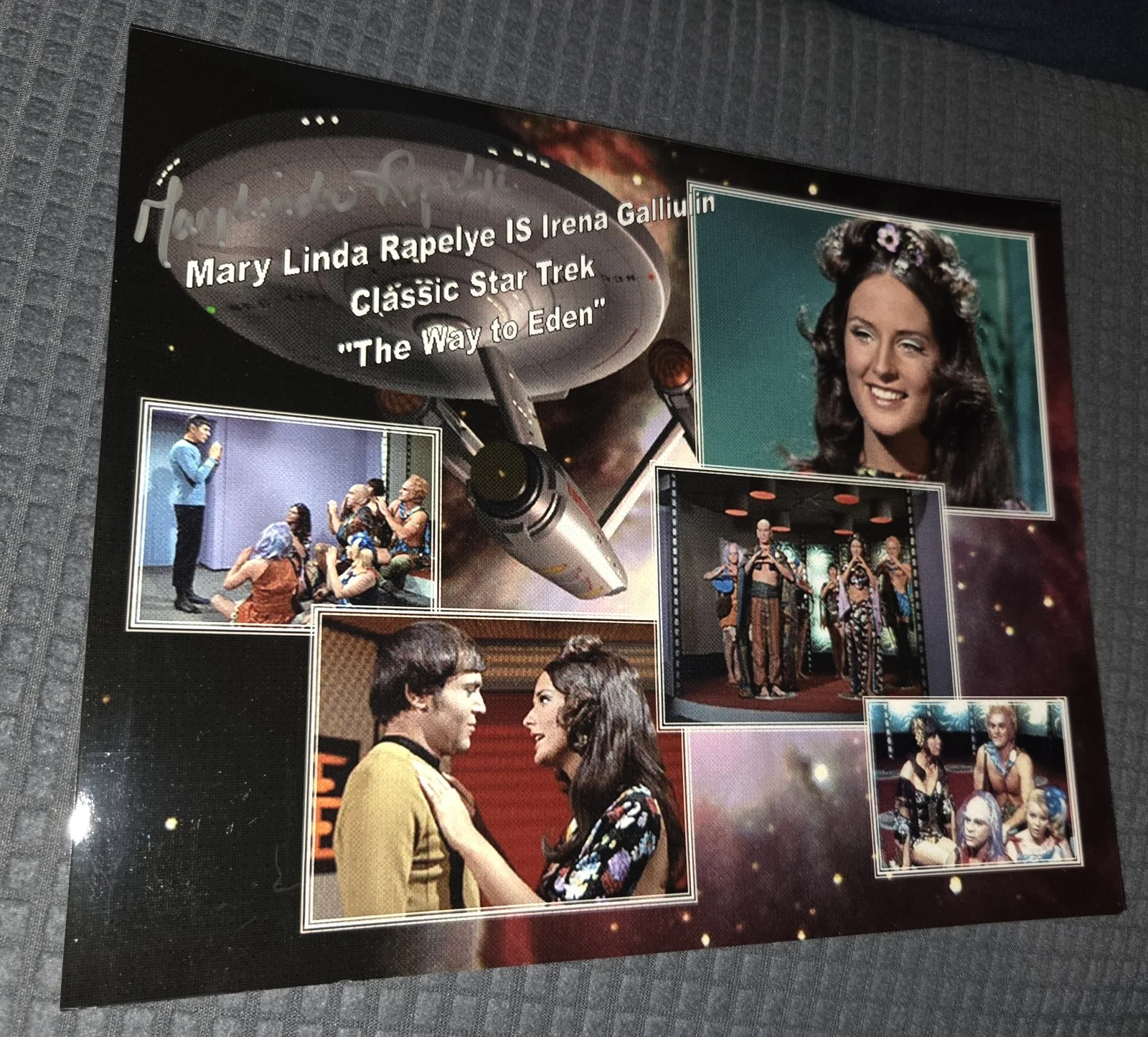 Mary Linda Rapelye — Original Star Trek Mary Linda Rapelye Signed 8x10 Color Photo Irena Galliuin, изображение 3
