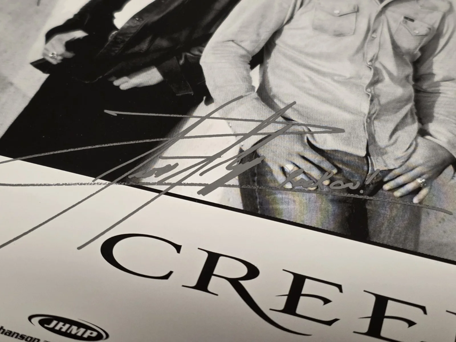 Creed Autographed Scott Stapp Signed Photo Promotional Radio Press Vintage, изображение 2