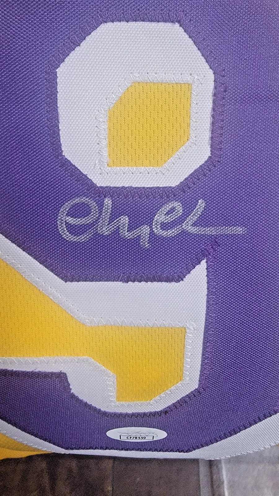 Chevy Chase — Chevy Chase Signed Fletch #99 Yellow Jersey Beckett COA Authenticated, изображение 3