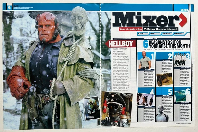 RON PERLMAN as HELLBOY - 2004 Full page UK magazine poster, image 2