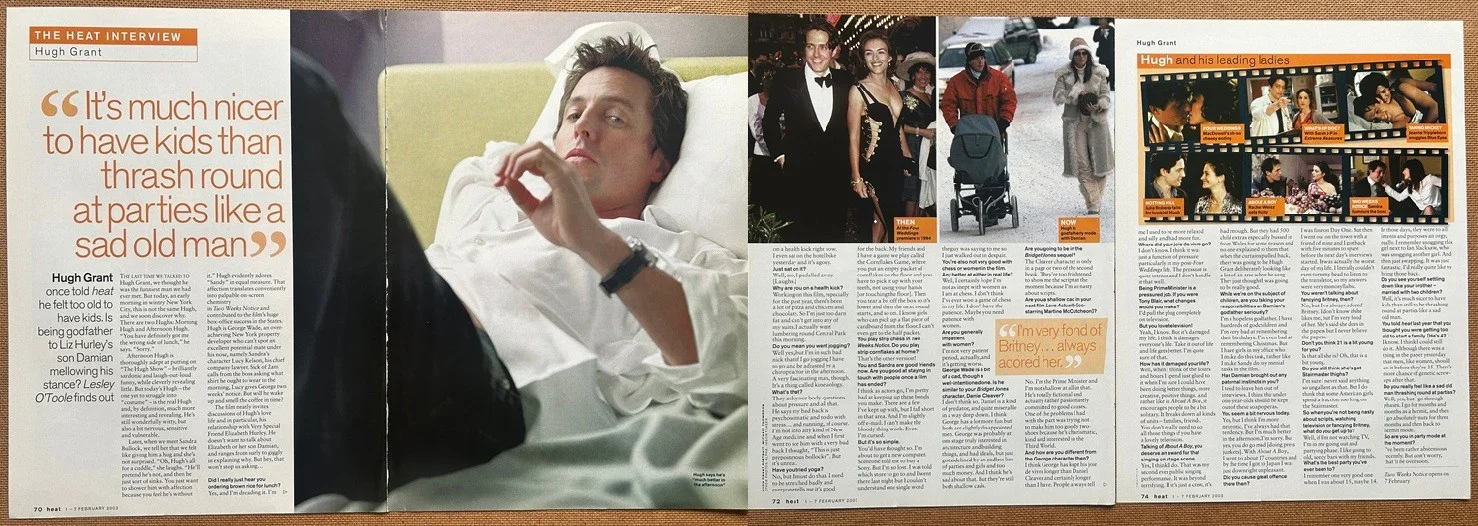 HUGH GRANT - 2003 Full page UK magazine poster, image 2