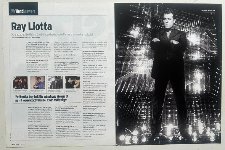 RAY LIOTTA - 2002 Full page UK magazine poster, image 2