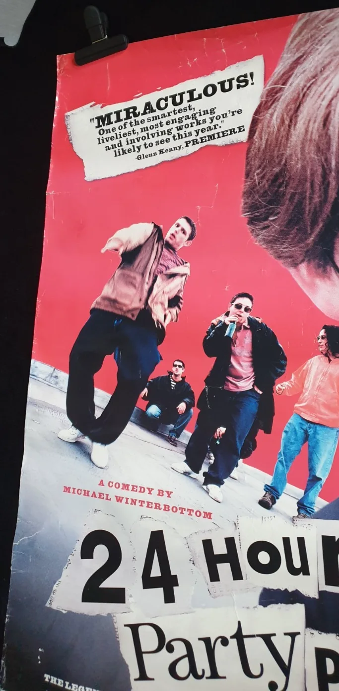 24 HOUR PARTY PEOPLE (2002) ORIGINAL UK QUAD MOVIE POSTER – 40x27 – ROLLED, изображение 3