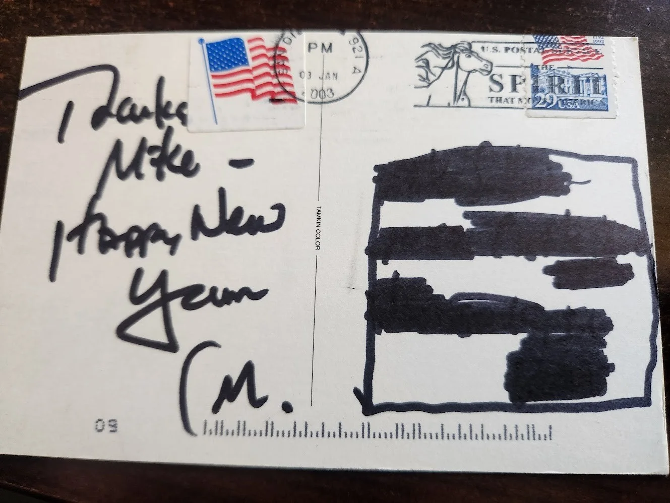 Christopher McDonald, AKA Shooter McGavin Autographed 4x6 Dual Signed Postcard, image 2
