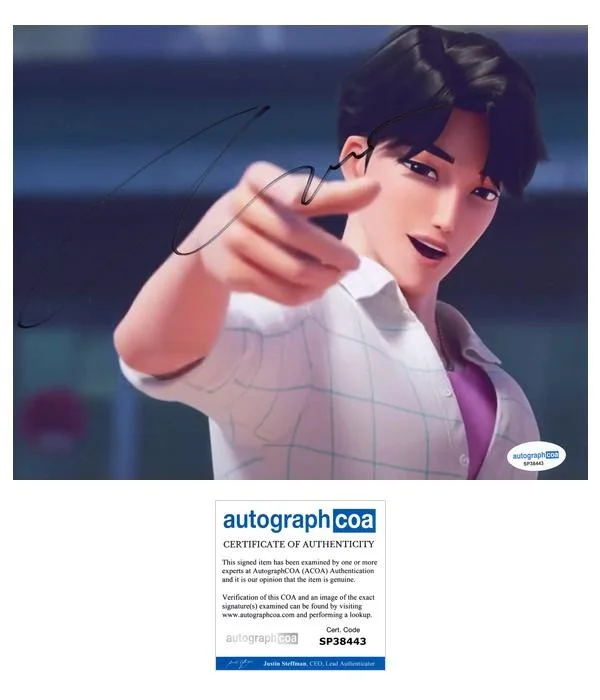 Ahn Hyo-seop — Ahn Hyo-seop "KPop Demon Hunters" AUTOGRAPH Signed K Pop Jinu 8x10 Photo B ACOA