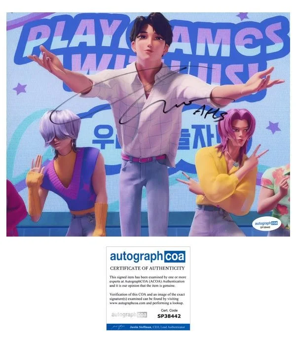 Ahn Hyo-seop — Ahn Hyo-seop "KPop Demon Hunters" AUTOGRAPH Signed K Pop 'Jinu' 8x10 Photo ACOA