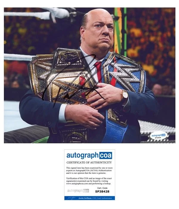 Paul Heyman — Paul Heyman AUTOGRAPH Signed WWE Wrestling Autographed 8x10 Photo ACOA