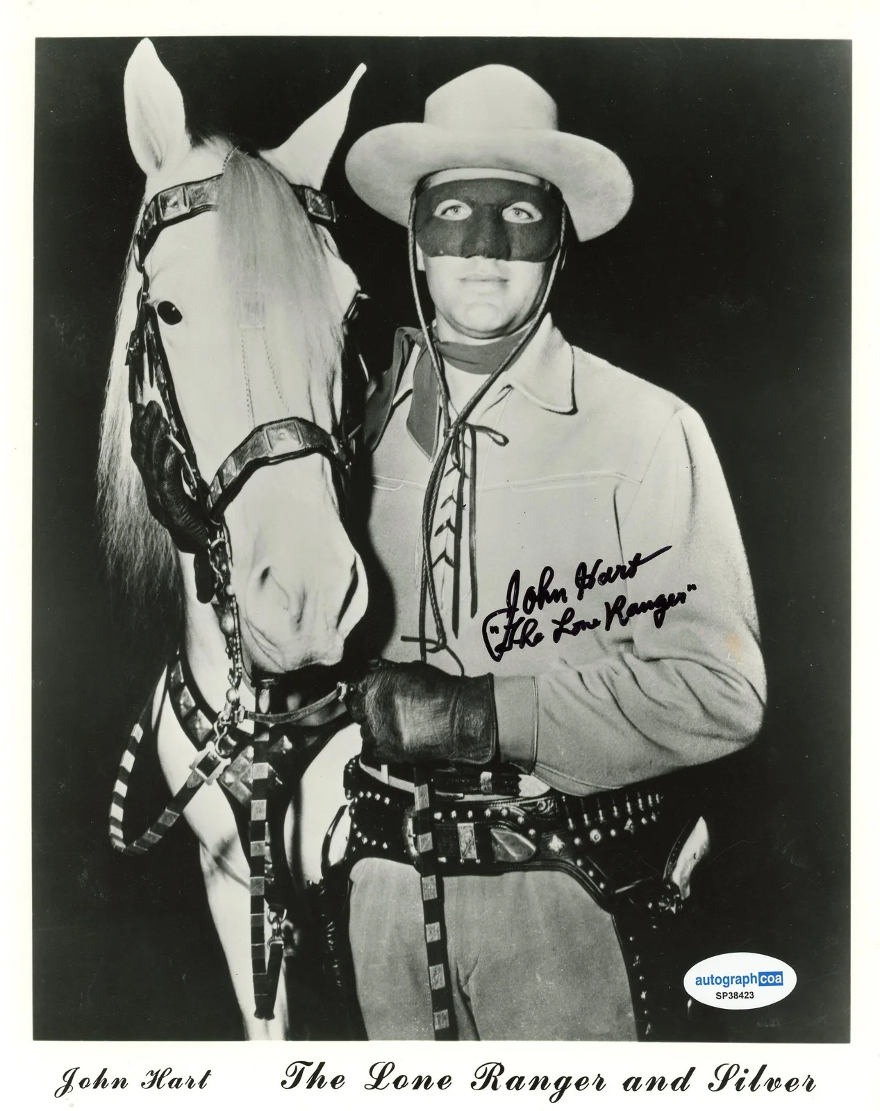 John Hart — John Hart "The Lone Ranger" AUTOGRAPH Signed Autographed 8x10 Photo ACOA, image 2
