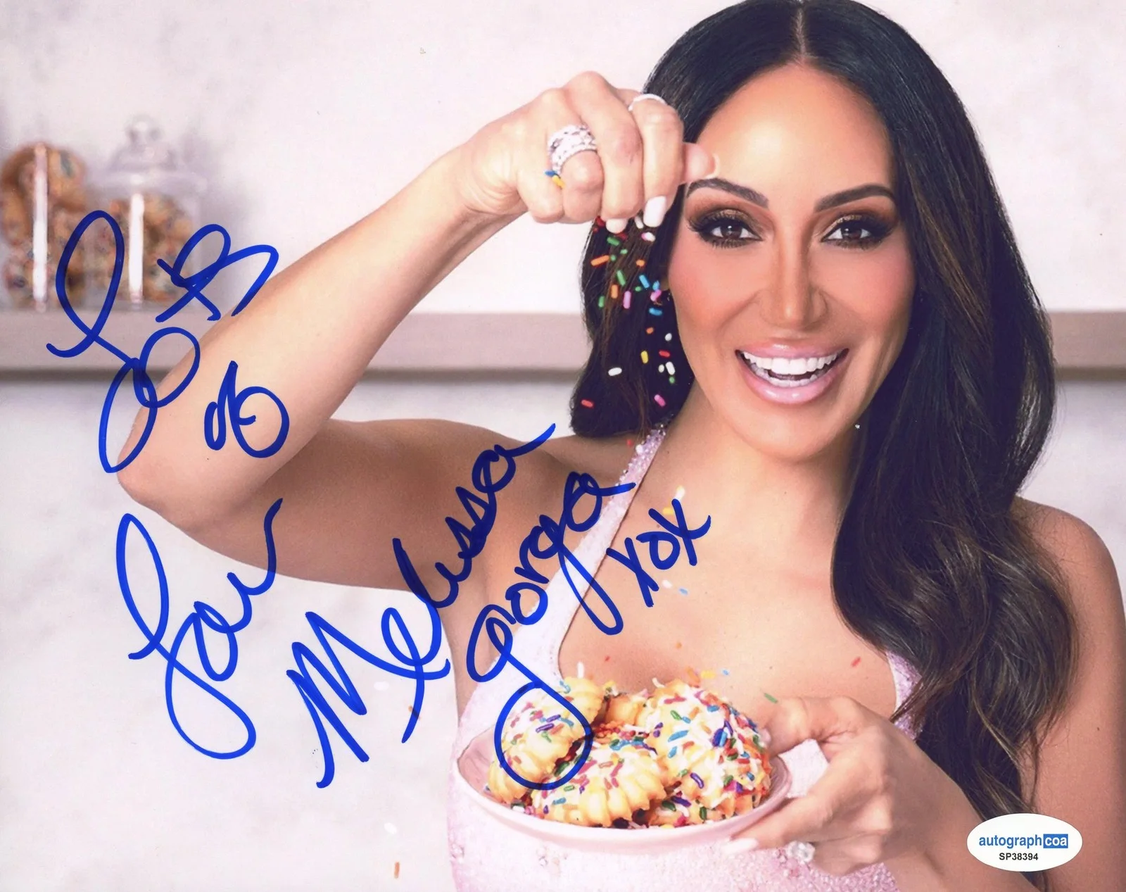Melissa Gorga — Melissa Gorga "Real Housewives of New Jersey" AUTOGRAPH Signed 8x10 Photo C ACOA, изображение 2
