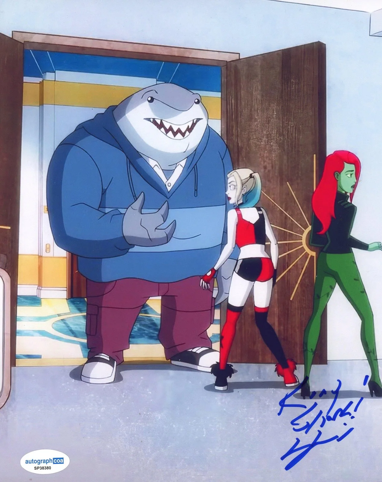 Ron Funches — Ron Funches "Harley Quinn" AUTOGRAPH Signed 'King Shark' 8x10 Photo B ACOA, image 2