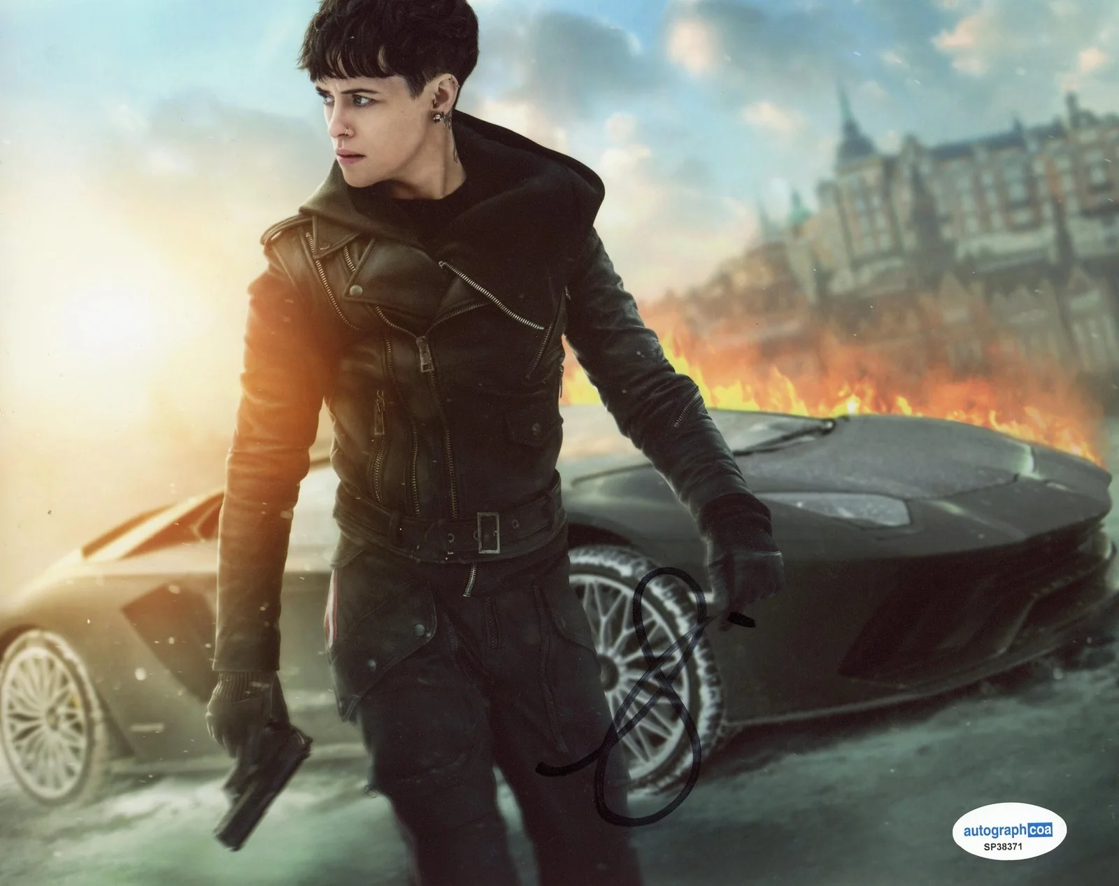 Claire Foy — Claire Foy "The Girl in the Spider's Web" AUTOGRAPH Signed 8x10 Photo D ACOA, изображение 2
