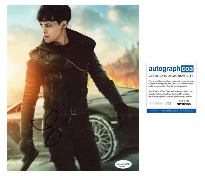 Claire Foy — Claire Foy "The Girl in the Spider's Web" AUTOGRAPH Signed 8x10 Photo C ACOA